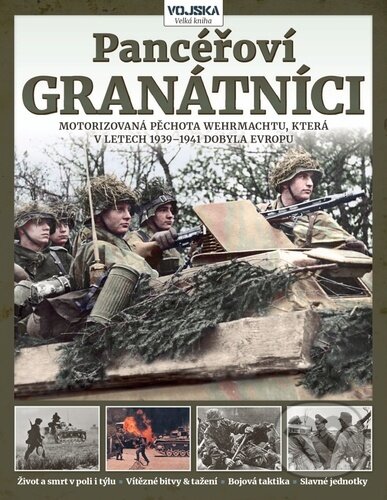 Kniha: Pancéřoví granátníci (Matthew Hughes, Chris Mann, Vojtěch Borek a Karel Cidlinský). Extra Publishing, 2024 Kniha: Pancéřoví granátníci (Matthew Hughes, Chris Mann, Vojtěch Borek a Karel Cidlinský). Extra Publishing, 2024