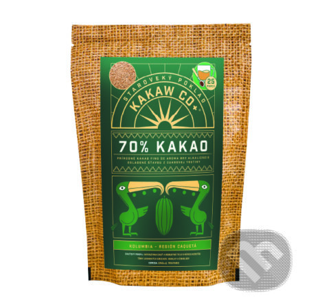 Kávy a čaje: 70% Kakao - Kolumbia Meta (Kakaw Co+). Kakaw Co+, 2024 Kávy a čaje: 70% Kakao - Kolumbia Meta (Kakaw Co+). Kakaw Co+, 2024