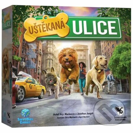 Společenská hra: Uštěkaná ulice (Mackenzie Jungck a Jonathan Jungck). Blackfire, 2024 Společenská hra: Uštěkaná ulice (Mackenzie Jungck a Jonathan Jungck). Blackfire, 2024