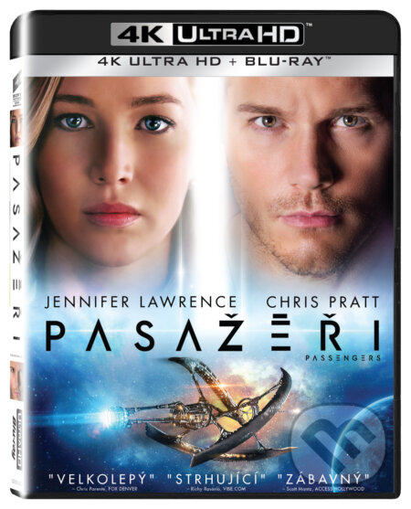 Film: Pasažéři Ultra HD Blu-ray (Morten Tyldum) (UltraHDBlu-ray). Bonton Film, 2017 Film: Pasažéři Ultra HD Blu-ray (Morten Tyldum) (UltraHDBlu-ray). Bonton Film, 2017