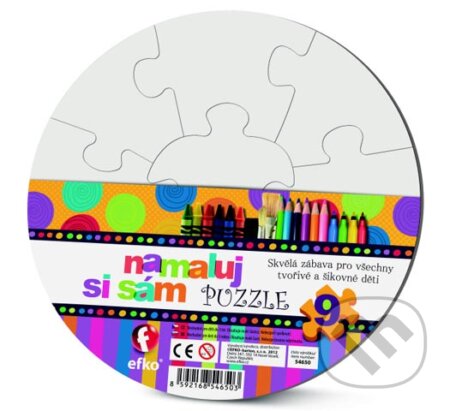 Puzzle: Namaluj si sám puzzle kruh (EFKO karton s.r.o.). EFKO karton s.r.o., 2017 Puzzle: Namaluj si sám puzzle kruh (EFKO karton s.r.o.). EFKO karton s.r.o., 2017