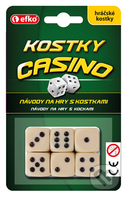 Spoločenská hra: Hracie kocky casino (EFKO karton s.r.o.). EFKO karton s.r.o., 2017 Spoločenská hra: Hracie kocky casino (EFKO karton s.r.o.). EFKO karton s.r.o., 2017