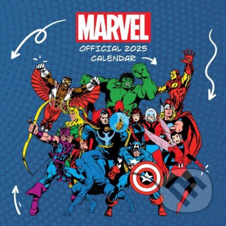 Oficiálny nástenný kalendár 2025 Marvel Studio s plagátom (Marvel). Marvel, 2024 Oficiálny nástenný kalendár 2025 Marvel Studio s plagátom (Marvel). Marvel, 2024