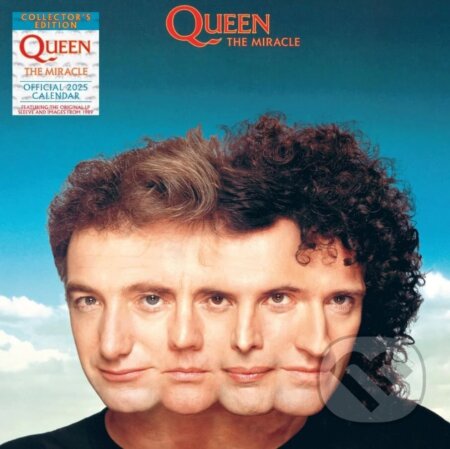Oficiálny zberateľský nástenný kalendár 2025: Queen - New Of The World LP replika (Queen). Queen, 2024 Oficiálny zberateľský nástenný kalendár 2025: Queen - New Of The World LP replika (Queen). Queen, 2024