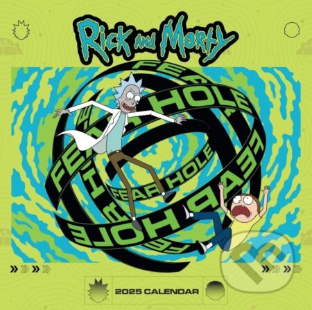 Oficiálny nástenný kalendár 2025: Rick and Morty s plagátom (). , 2024 Oficiálny nástenný kalendár 2025: Rick and Morty s plagátom (). , 2024