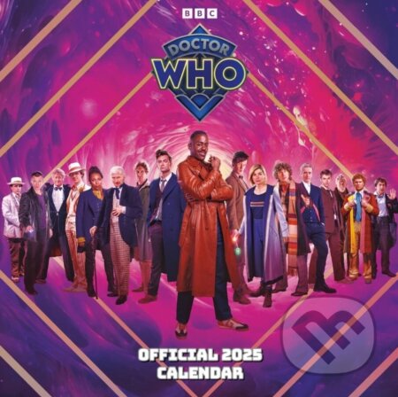 Oficiálny nástenný kalendár BBC 2025: Doctor Who Classic s plagátom (). , 2024 Oficiálny nástenný kalendár BBC 2025: Doctor Who Classic s plagátom (). , 2024