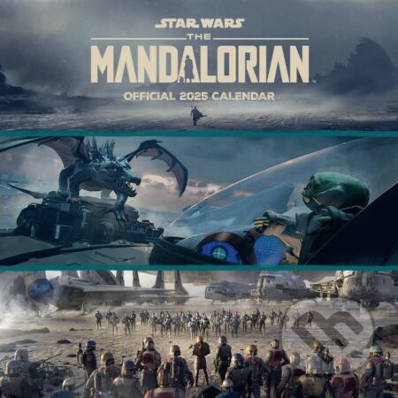 Oficiálny nástenný kalendár 2025 Star Wars: The Mandalorian Séria 3 s plagátom (). , 2024 Oficiálny nástenný kalendár 2025 Star Wars: The Mandalorian Séria 3 s plagátom (). , 2024