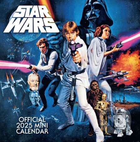 Oficiálny nástenný mini kalendár 2025 Star Wars s plagátom (). , 2024 Oficiálny nástenný mini kalendár 2025 Star Wars s plagátom (). , 2024
