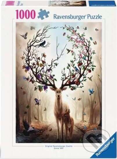 Puzzle: Bájný jelen (Ravensburger). Ravensburger, 2024 Puzzle: Bájný jelen (Ravensburger). Ravensburger, 2024