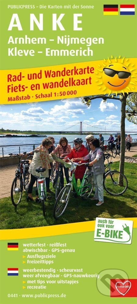 Arnhem, Nijmegen, Kleve, Emmerich 1:50 000 / cyklistická a turistická mapa (freytag&berndt). freytag&berndt, 2019 Arnhem, Nijmegen, Kleve, Emmerich 1:50 000 / cyklistická a turistická mapa (freytag&berndt). freytag&berndt, 2019