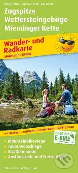 Zugspitze-Wettersteingebirge-Mieminger Kette 1:35 000 / turistická a cykloturistická mapa (freytag&berndt). freytag&berndt, 2017 Zugspitze-Wettersteingebirge-Mieminger Kette 1:35 000 / turistická a cykloturistická mapa (freytag&berndt). freytag&berndt, 2017