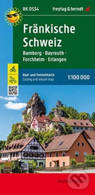 Francké Švýcarsko, Bamberg-Bayreuth, Forchheim-Erlangen 1:100 000 / cyklistická mapa (freytag&berndt). freytag&berndt, 2023 Francké Švýcarsko, Bamberg-Bayreuth, Forchheim-Erlangen 1:100 000 / cyklistická mapa (freytag&berndt). freytag&berndt, 2023
