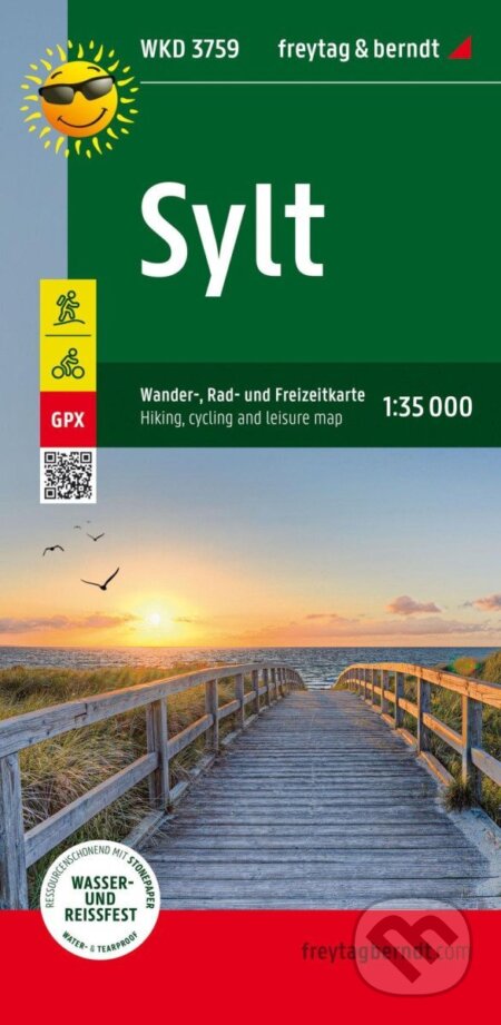 Sylt 1:35 000 / turistická a cykloturistická mapa (freytag&berndt). freytag&berndt, 2022 Sylt 1:35 000 / turistická a cykloturistická mapa (freytag&berndt). freytag&berndt, 2022