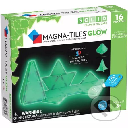 Společenská hra: Magnetická stavebnica Glow 16 dielov (Magna-Tiles). Magna-Tiles, 2024 Společenská hra: Magnetická stavebnica Glow 16 dielov (Magna-Tiles). Magna-Tiles, 2024