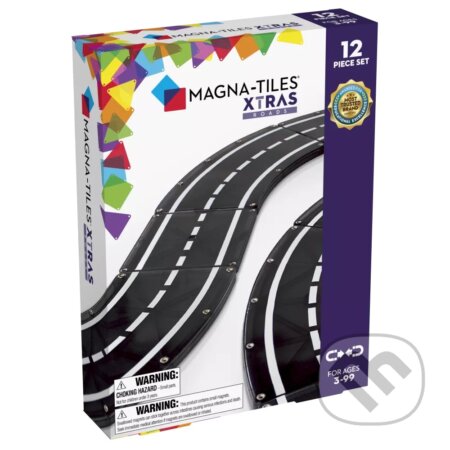 Společenská hra: Magnetická stavebnica Xtras Roads 12 dielov (Magna-Tiles). Magna-Tiles, 2024 Společenská hra: Magnetická stavebnica Xtras Roads 12 dielov (Magna-Tiles). Magna-Tiles, 2024