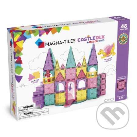 Společenská hra: Magnetická stavebnica Castle DLX 48 dielov (Magna-Tiles). Magna-Tiles, 2024 Společenská hra: Magnetická stavebnica Castle DLX 48 dielov (Magna-Tiles). Magna-Tiles, 2024