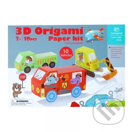 Spoločenská hra: 3D papierové modely Dopravné prostriedky Level 1 (Tookyland). Tookyland, 2024 Spoločenská hra: 3D papierové modely Dopravné prostriedky Level 1 (Tookyland). Tookyland, 2024