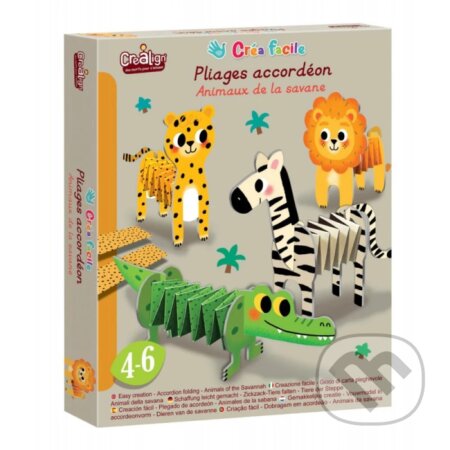 Spoločenská hra: Tvorenie z papiera Zvieratká na savane (Créa Lign). Créa Lign, 2024 Spoločenská hra: Tvorenie z papiera Zvieratká na savane (Créa Lign). Créa Lign, 2024