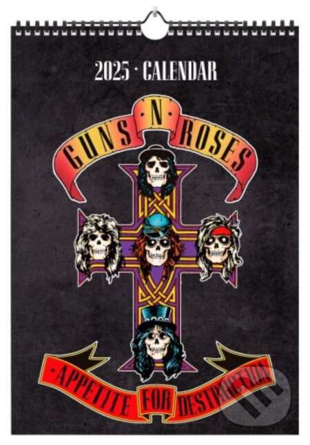 Oficiálny nástenný kalendár 2025: Guns'n'Roses (). , 2024 Oficiálny nástenný kalendár 2025: Guns'n'Roses (). , 2024