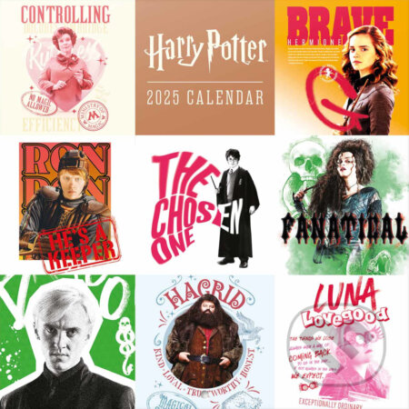 Oficiálny nástenný kalendár 2025 Harry Potter s plagátom (Harry Potter). Harry Potter, 2024 Oficiálny nástenný kalendár 2025 Harry Potter s plagátom (Harry Potter). Harry Potter, 2024
