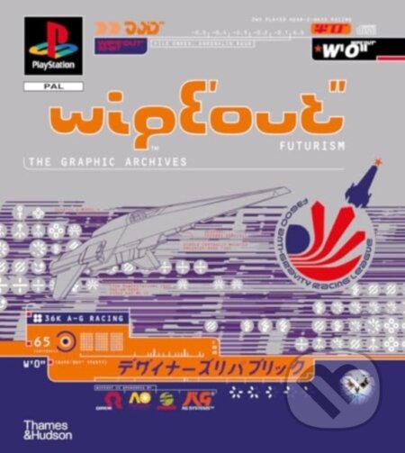 Kniha: WipEout Futurism: The Graphic Archives (Duncan Harris). Thames & Hudson, 2024 Kniha: WipEout Futurism: The Graphic Archives (Duncan Harris). Thames & Hudson, 2024