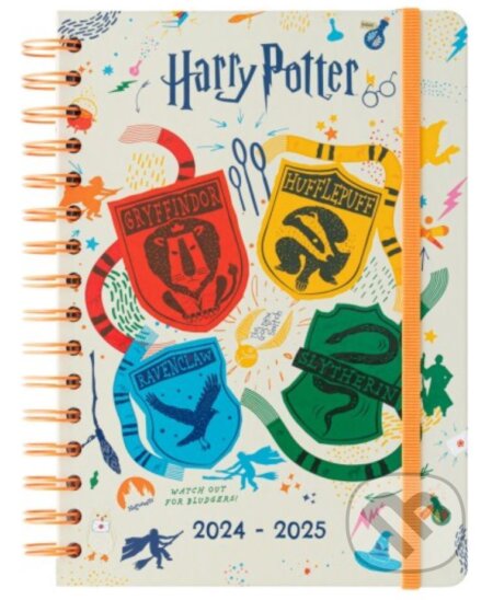 Plánovací týždenný diár A5 2024/2025 Harry Potter so samolepkami, záložkami a obálkou (Harry Potter). Harry Potter, 2024 Plánovací týždenný diár A5 2024/2025 Harry Potter so samolepkami, záložkami a obálkou (Harry Potter). Harry Potter, 2024