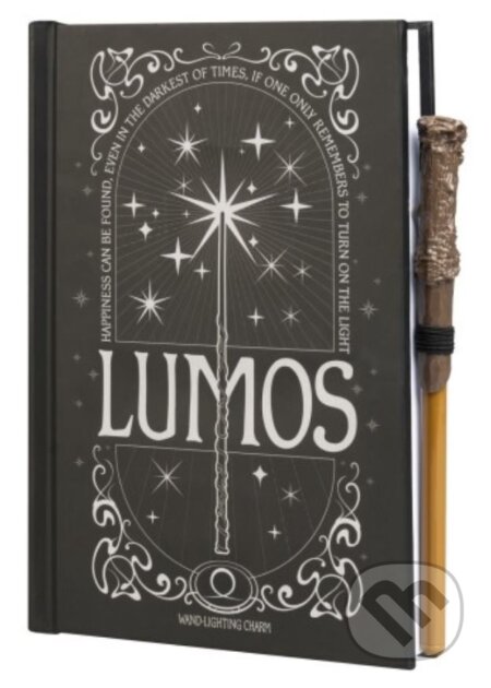 Poznámkový svietiaci blok s perom v štýle paličky Harry Potter: Kúzlo Lumos (Harry Potter). Harry Potter, 2024 Poznámkový svietiaci blok s perom v štýle paličky Harry Potter: Kúzlo Lumos (Harry Potter). Harry Potter, 2024