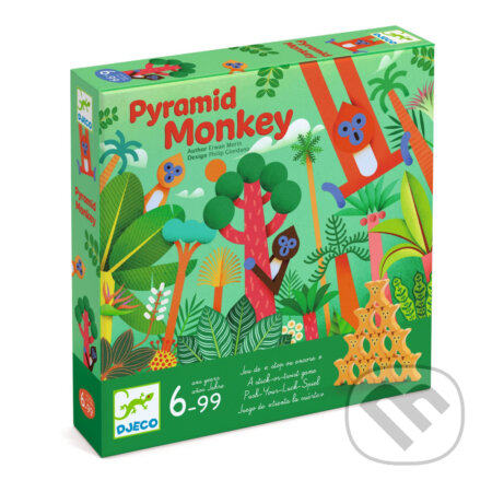 Spoločenská hra: Pyramídová opica: hra stavania pyramíd (Djeco). Djeco, 2024 Spoločenská hra: Pyramídová opica: hra stavania pyramíd (Djeco). Djeco, 2024
