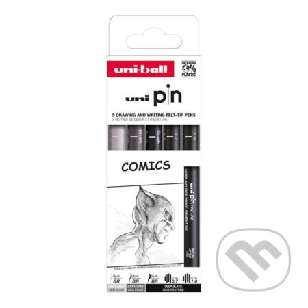 UNI PIN Drawing - sada linerů Comics (5 ks) (OFFICE LINE). OFFICE LINE UNI PIN Drawing - sada linerů Comics (5 ks) (OFFICE LINE). OFFICE LINE