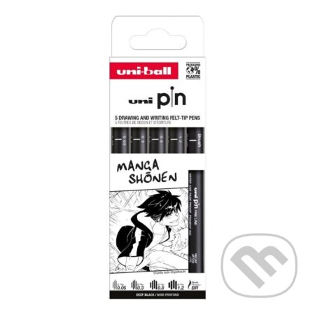 UNI PIN Drawing - sada linerů Manga Shonen (5 ks) (OFFICE LINE). OFFICE LINE UNI PIN Drawing - sada linerů Manga Shonen (5 ks) (OFFICE LINE). OFFICE LINE