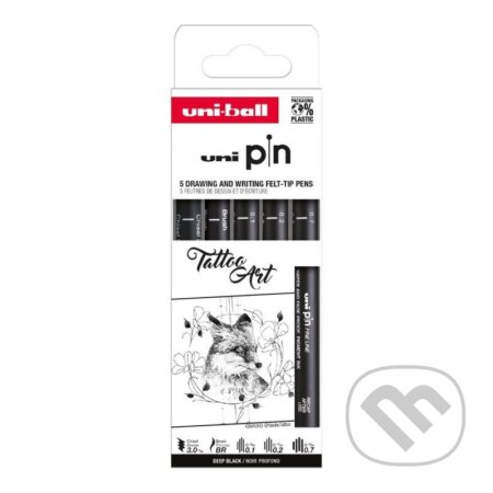UNI PIN Drawing - sada linerů Tattoo Art (5 ks) (OFFICE LINE). OFFICE LINE UNI PIN Drawing - sada linerů Tattoo Art (5 ks) (OFFICE LINE). OFFICE LINE