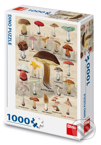 Puzzle: Houby koláž (Dino). Dino, 2024 Puzzle: Houby koláž (Dino). Dino, 2024