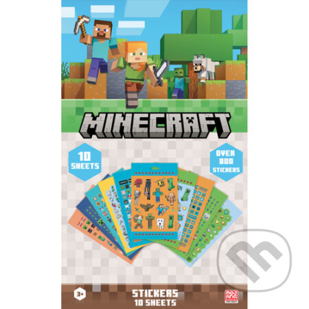 Minecraft set samolepiek 800 ks (Merch). Merch, 2024 Minecraft set samolepiek 800 ks (Merch). Merch, 2024