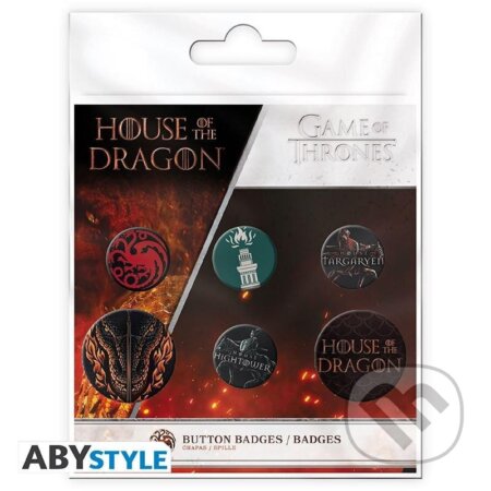 House of the Dragon Set odznakov 6 ks (ABYstyle). ABYstyle, 2024 House of the Dragon Set odznakov 6 ks (ABYstyle). ABYstyle, 2024