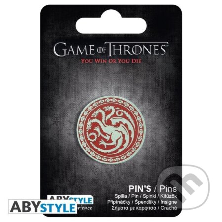 Game of Thrones: Odznáčik - Targaryen (ABYstyle). ABYstyle, 2024 Game of Thrones: Odznáčik - Targaryen (ABYstyle). ABYstyle, 2024