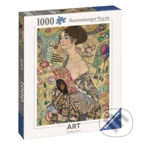 Puzzle: Gustav Klimt: Dáma s vějířem (Ravensburger). Ravensburger, 2024 Puzzle: Gustav Klimt: Dáma s vějířem (Ravensburger). Ravensburger, 2024