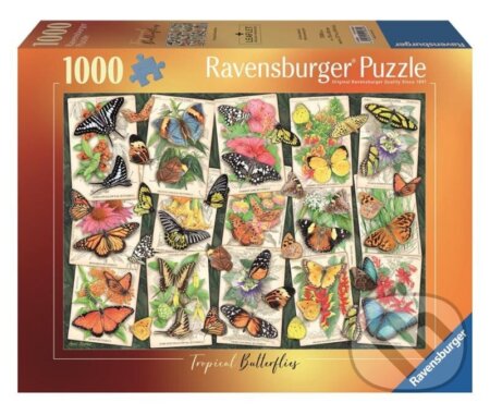 Puzzle: Tropičtí motýli (Ravensburger). Ravensburger, 2024 Puzzle: Tropičtí motýli (Ravensburger). Ravensburger, 2024