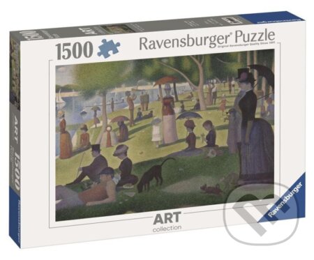 Puzzle: Georges Seurat: Nedělní odpoledne na ostrově Grande Jatte (Ravensburger). Ravensburger, 2024 Puzzle: Georges Seurat: Nedělní odpoledne na ostrově Grande Jatte (Ravensburger). Ravensburger, 2024