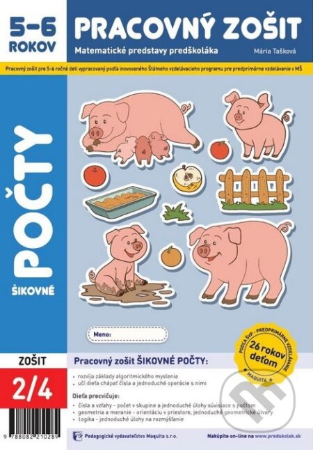 Kniha: Šikovné počty (Mária Tašková). Maquita, 2024 Kniha: Šikovné počty (Mária Tašková). Maquita, 2024