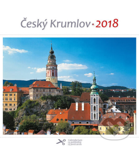 Kalendář pohlednicový 2018 - Český Krumlov/věže, MCU, 2017