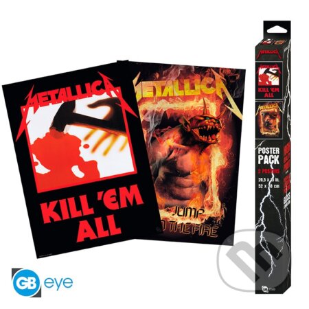 Metallica Set plagátov Kill´Em All/Fire Guy 2 ks (ABYstyle). ABYstyle, 2024 Metallica Set plagátov Kill´Em All/Fire Guy 2 ks (ABYstyle). ABYstyle, 2024
