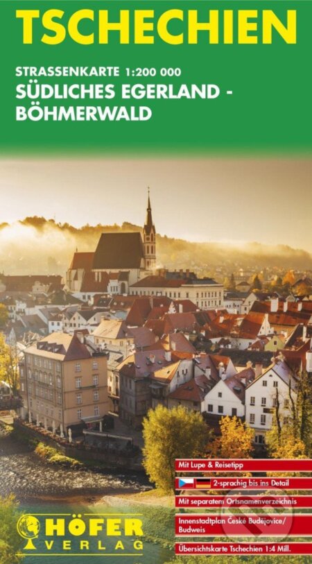 Česká republika (Jižní Chebsko – Český les) 1:200 000 / automapa (Höfer Verlag). Höfer Verlag, 2022 Česká republika (Jižní Chebsko – Český les) 1:200 000 / automapa (Höfer Verlag). Höfer Verlag, 2022
