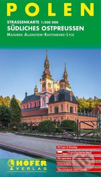 Polsko (Jihovýchodní Prusko – Allenstein/Rastenburg/Lyck) 1:200 000 / automapa (Höfer Verlag). Höfer Verlag, 2019 Polsko (Jihovýchodní Prusko – Allenstein/Rastenburg/Lyck) 1:200 000 / automapa (Höfer Verlag). Höfer Verlag, 2019