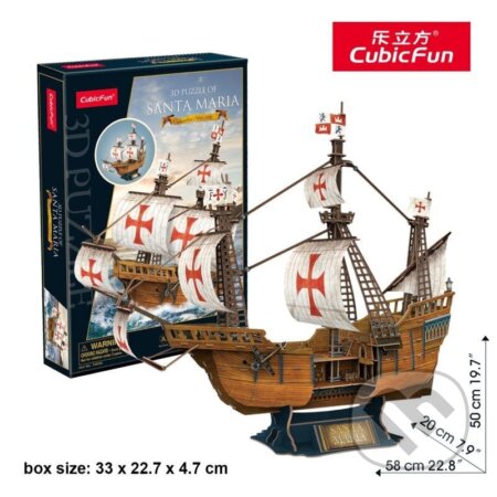 Puzzle: 3D Loď Santa Maria (EPEE). EPEE, 2024 Puzzle: 3D Loď Santa Maria (EPEE). EPEE, 2024