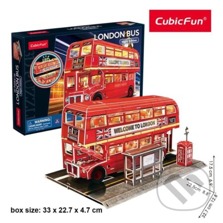 Puzzle: 3D Noční edice: Londýnský autobus (EPEE). EPEE, 2024 Puzzle: 3D Noční edice: Londýnský autobus (EPEE). EPEE, 2024