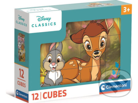 Společenská hra: Obrázkové kostky Disney klasické pohádky 12 kostek (Clementoni). Clementoni, 2024 Společenská hra: Obrázkové kostky Disney klasické pohádky 12 kostek (Clementoni). Clementoni, 2024