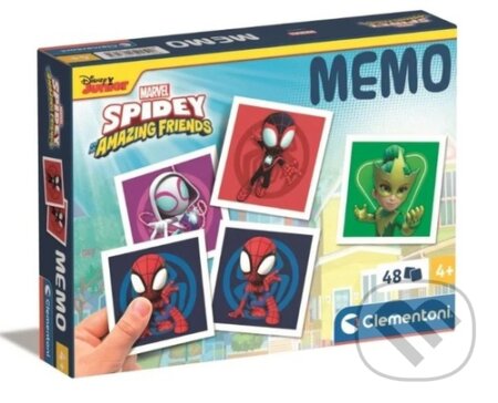 Spoločenská hra: Pexeso Spidey a jeho úžasní přátelé (Clementoni). Clementoni, 2024 Spoločenská hra: Pexeso Spidey a jeho úžasní přátelé (Clementoni). Clementoni, 2024