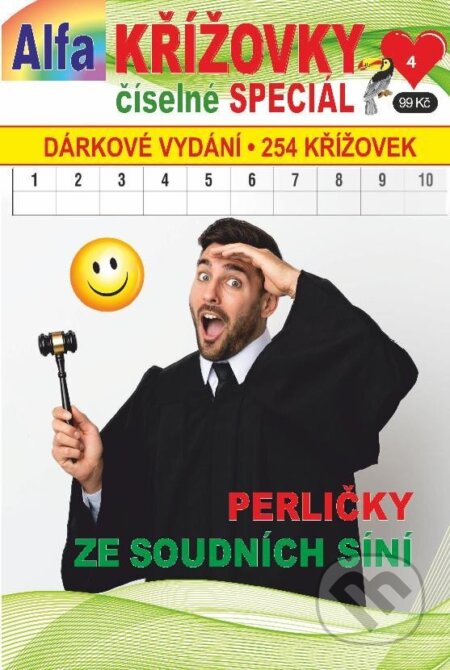 Kniha: Křížovky číselné speciál 4/2024 - Perličky ze soudních síní (Alfasoft). Alfasoft, 2024 Kniha: Křížovky číselné speciál 4/2024 - Perličky ze soudních síní (Alfasoft). Alfasoft, 2024