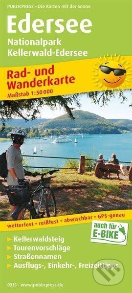 Edersee, Národní park Kellerwald-Edersee 1:50 000 / cyklistická a turistická mapa (freytag&berndt). freytag&berndt, 2020 Edersee, Národní park Kellerwald-Edersee 1:50 000 / cyklistická a turistická mapa (freytag&berndt). freytag&berndt, 2020
