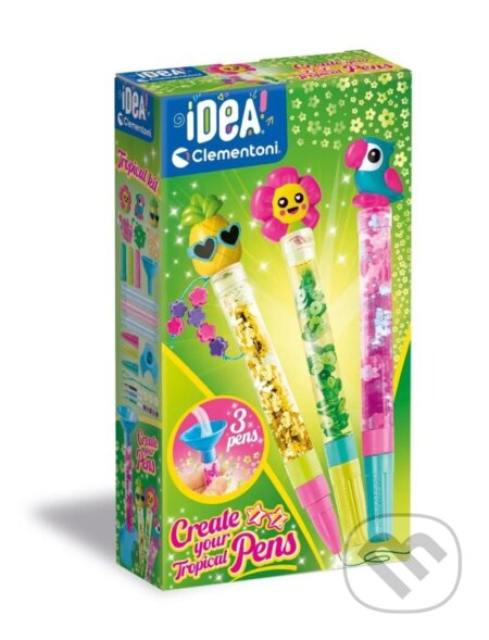 Spoločenská hra: Idea Vytvoř si originální pero Tropical (Clementoni). Clementoni Spoločenská hra: Idea Vytvoř si originální pero Tropical (Clementoni). Clementoni